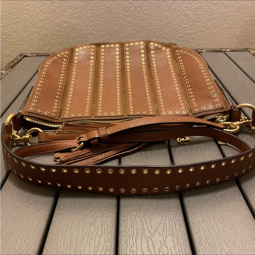 Michael Kors Women's  Guitar Strap Purse | Brooklyn Grommet | Tassel - Picture 6 of 16
